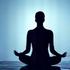 Person in a peaceful meditation pose, symbolizing stress relief