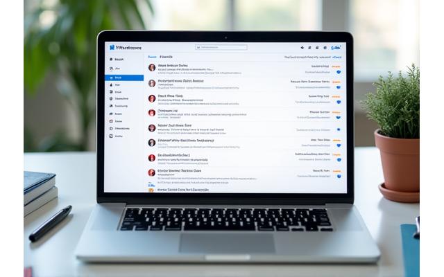 Clean, organized email inbox interface, symbolizing efficient email management.